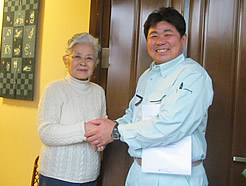 お客様との写真